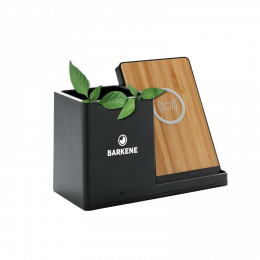 Chargeur à induction 5W en ABS et bambou 100 % naturel