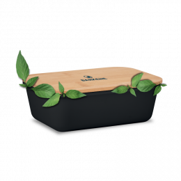 Boîte à lunch ou à sandwich en PP avec couvercle en bambou