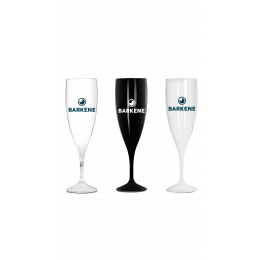 Flute a champagne en plastique tritan