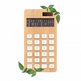 Calculatrice bambou